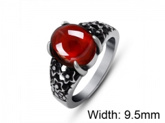 HY Wholesale Titanium Steel CZ/Stone Rings-HY0011R123