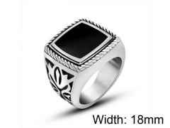 HY Wholesale Titanium Steel Popular Casting Rings-HY0011R041