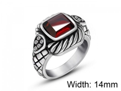 HY Wholesale Titanium Steel CZ/Stone Rings-HY0011R191