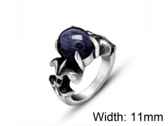 HY Wholesale Titanium Steel CZ/Stone Rings-HY0011R122