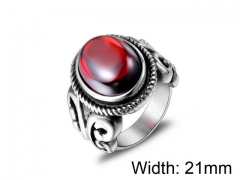 HY Wholesale Titanium Steel CZ/Stone Rings-HY0011R196