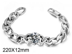 HY Wholesale Titanium Steel/Stainless Steel 316L Bracelets-HY0011B048