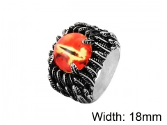 HY Wholesale Titanium Steel CZ/Stone Rings-HY0013R096