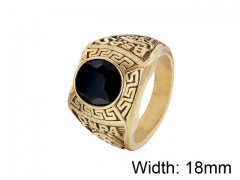 HY Wholesale Titanium Steel CZ/Stone Rings-HY0013R230