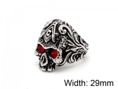 HY Wholesale Titanium Steel Popular Skull Rings-HY0013R156