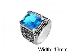 HY Wholesale Titanium Steel CZ/Stone Rings-HY0013R192