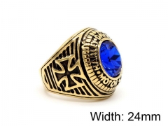 HY Wholesale Titanium Steel CZ/Stone Rings-HY0013R152