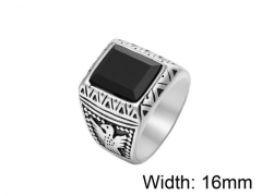 HY Wholesale Titanium Steel CZ/Stone Rings-HY0013R259