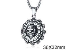 HY Wholesale Stainless steel 316L Skull Pendant (not includ chain)-HY006P046