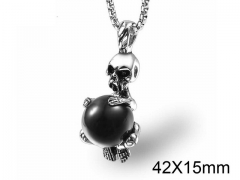 HY Wholesale Stainless steel 316L Skull Pendant (not includ chain)-HY005P033