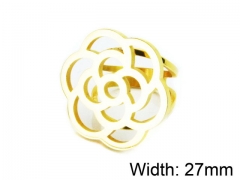 HY Wholesale Stainless Steel 316L Woman Rings-HY16R0433OE