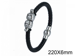 HY Wholesale Skull-Leather Bracelets-HY001B156