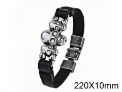 HY Wholesale Skull-Leather Bracelets-HY001B072