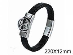 HY Wholesale Skull-Leather Bracelets-HY001B109