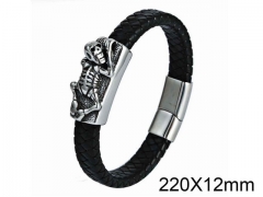 HY Wholesale Skull-Leather Bracelets-HY001B145