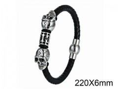 HY Wholesale Skull-Leather Bracelets-HY001B038