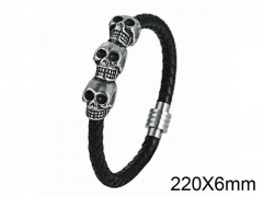 HY Wholesale Skull-Leather Bracelets-HY001B169