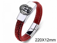 HY Wholesale Jewelry Religion Bracelets (Leather)-HY0018B159