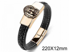 HY Wholesale Jewelry Religion Bracelets (Leather)-HY0018B184