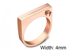 HY Wholesale Titanium Steel CZ/Stone Rings-HY0021R096