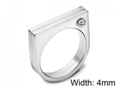 HY Wholesale Titanium Steel CZ/Stone Rings-HY0021R095