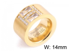 HY Wholesale Titanium Steel CZ/Stone Rings-HY0021R042