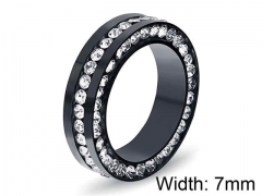 HY Wholesale Titanium Steel CZ/Stone Rings-HY0021R054