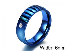 HY Wholesale Titanium Steel CZ/Stone Rings-HY0021R094