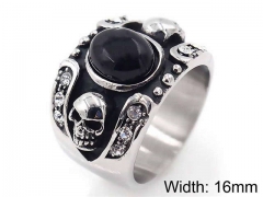 HY Jewelry Wholesale Stainless Steel 316L Skull Rings-HY0019R0096