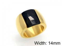 HY Jewelry Wholesale Stainless Steel 316L CZ/Stone Rings-HY0041R0022