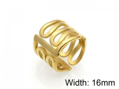 HY Jewelry Wholesale Stainless Steel 316L Hollow Rings-HY0041R0153