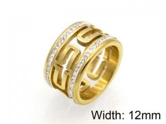 HY Jewelry Wholesale Stainless Steel 316L CZ/Stone Rings-HY0041R0055