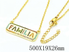 HY Wholesale Popular CZ Necklaces-HY54N0275HHX