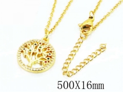 HY Wholesale Popular CZ Necklaces-HY54N0241HHX