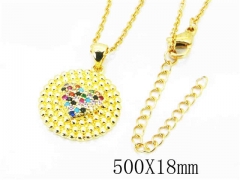 HY Wholesale Popular CZ Necklaces-HY54N0289PY