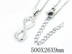 HY Wholesale Popular CZ Necklaces-HY54N0257MZ