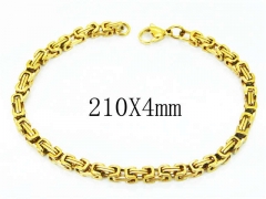 HY Stainless Steel 316L Bracelets (Byzantine)-HY70B0539NR