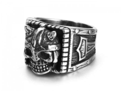 HY Jewelry Wholesale Stainless Steel 316L Skull Rings-HY0043R135