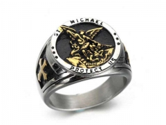 HY Jewelry Wholesale Stainless Steel 316L Religion Rings-HY0043R026