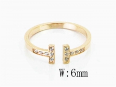 HY Wholesale Stainless Steel 316L Crystal Rings-HY14R0545PL