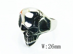 HY Stainless Steel 316L Man Skull Rings-HY28R0007OA