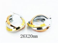 HY Wholesale Stainless Steel 316L Cheap Earrings-HY58E1244NE