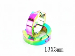 HY Stainless Steel 316L Huggie Hoop Earrings-HY58E1233IH