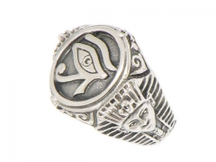 HY Jewelry Wholesale Stainless Steel 316L Religion Rings-HY0049R005