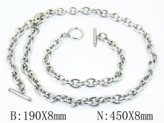 HY Stainless Steel 316L Necklaces Bracelets (Steel Color)-HY40S0295HJD