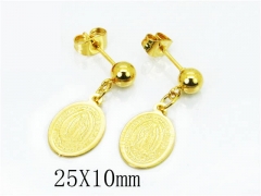 HY Stainless Steel 316L Drops Earrings-HY67E0222JV