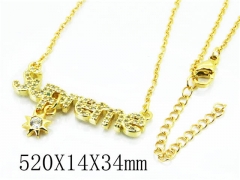 HY Stainless Steel 316L Necklaces(Crystal)-HY54N0335OL