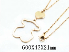 HY Stainless Steel 316L Necklaces (Bear Style)-HY02N0202HAA