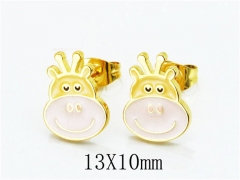 HY Wholesale Stainless Steel 316L Cartoon Earrings-HY67E0245KLD