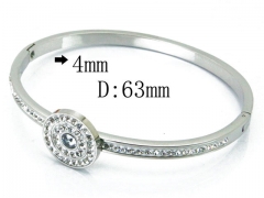 HY Wholesale Stainless Steel 316L Bangle(Crystal)-HY80B0934HLX